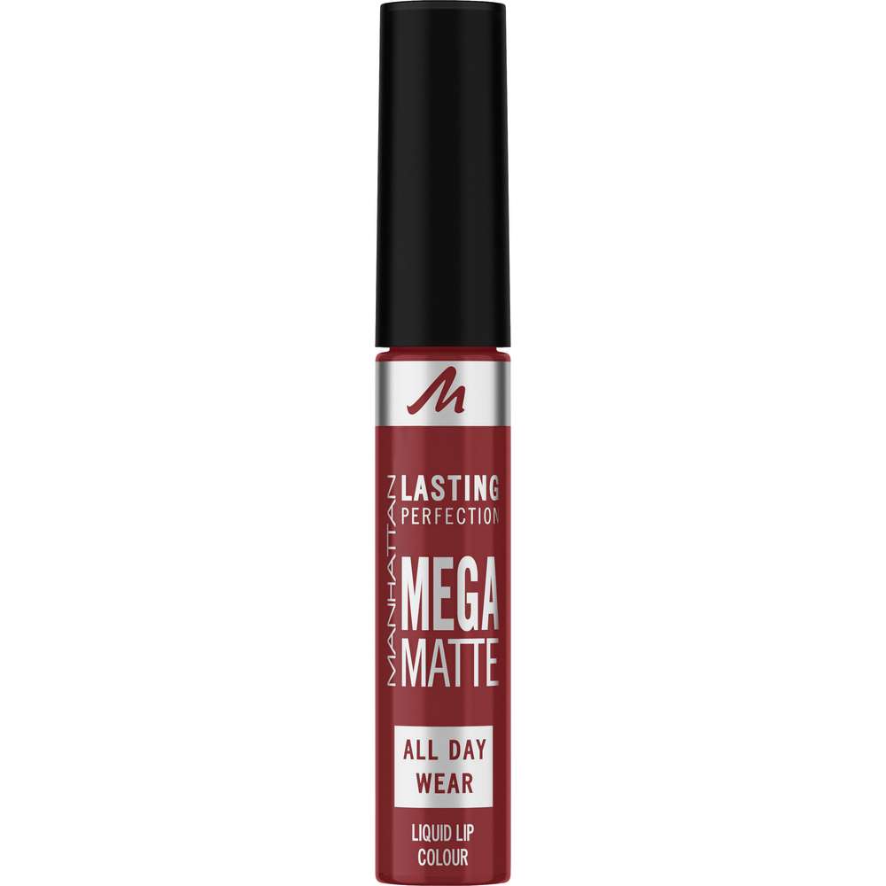 Produktabbildung Manhattan Lippenstift Liquid Lasting Perfection Mega Matte 930 Ruby Passion