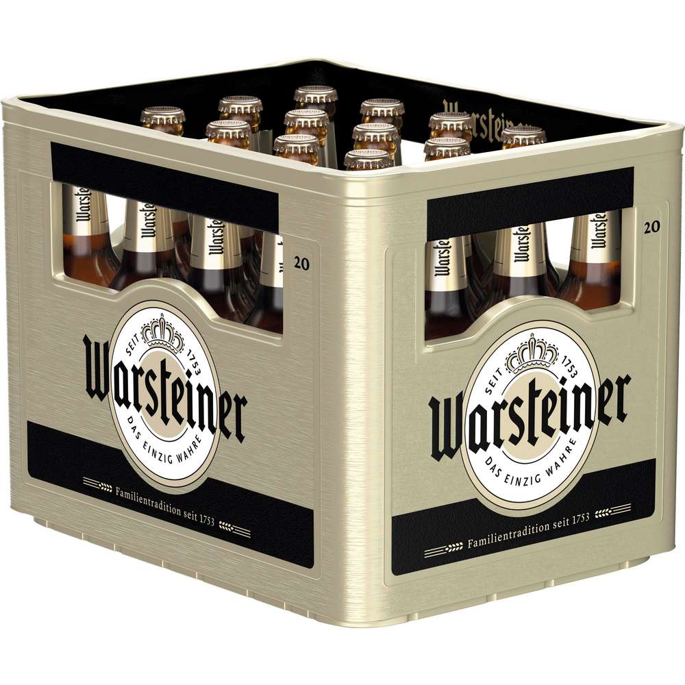 Produktabbildung Warsteiner Premium Pilsener Bier, 4,8 % (20x 0,500 Liter)