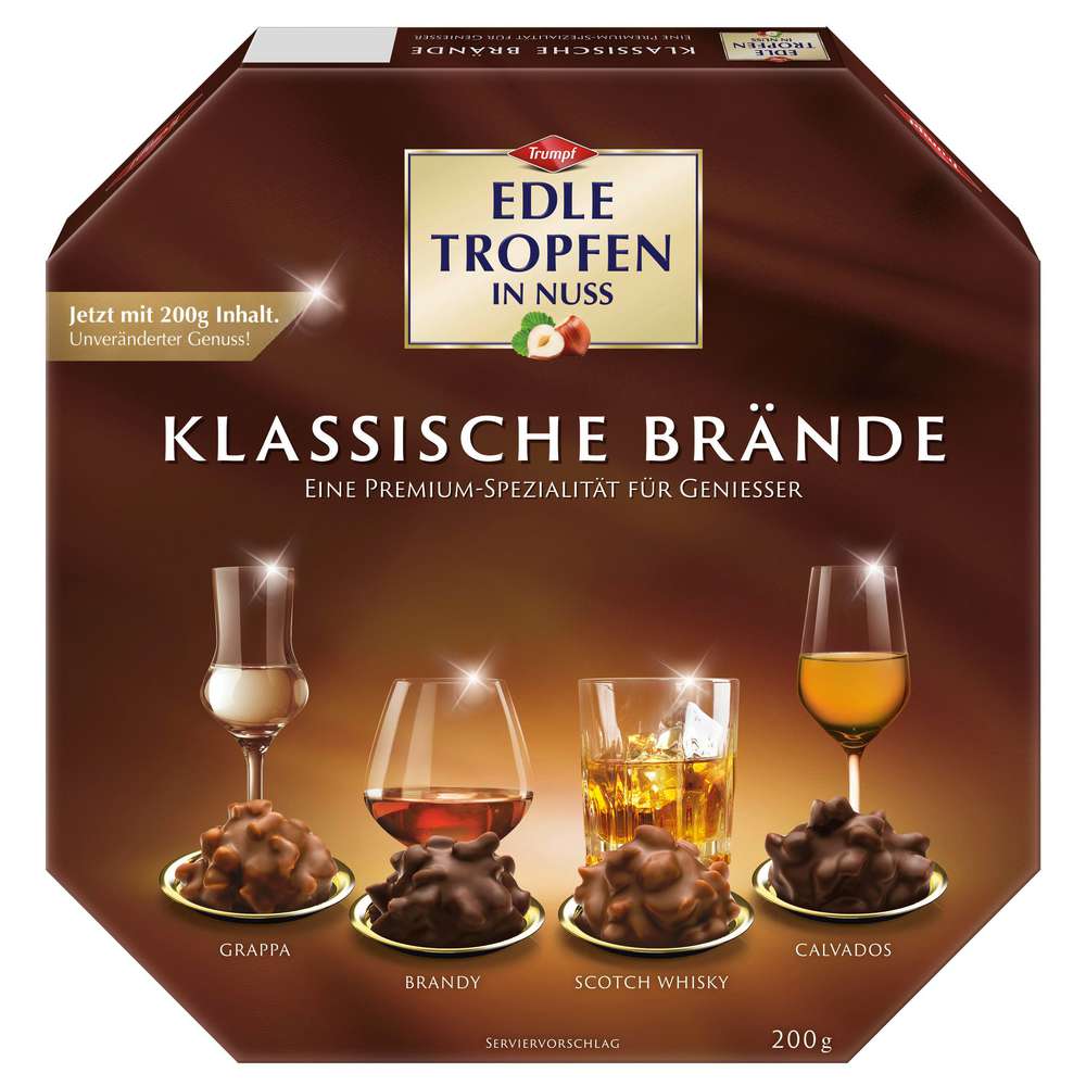 Produktabbildung Trumpf Edle Tropfen Nuss Klassische Brände 