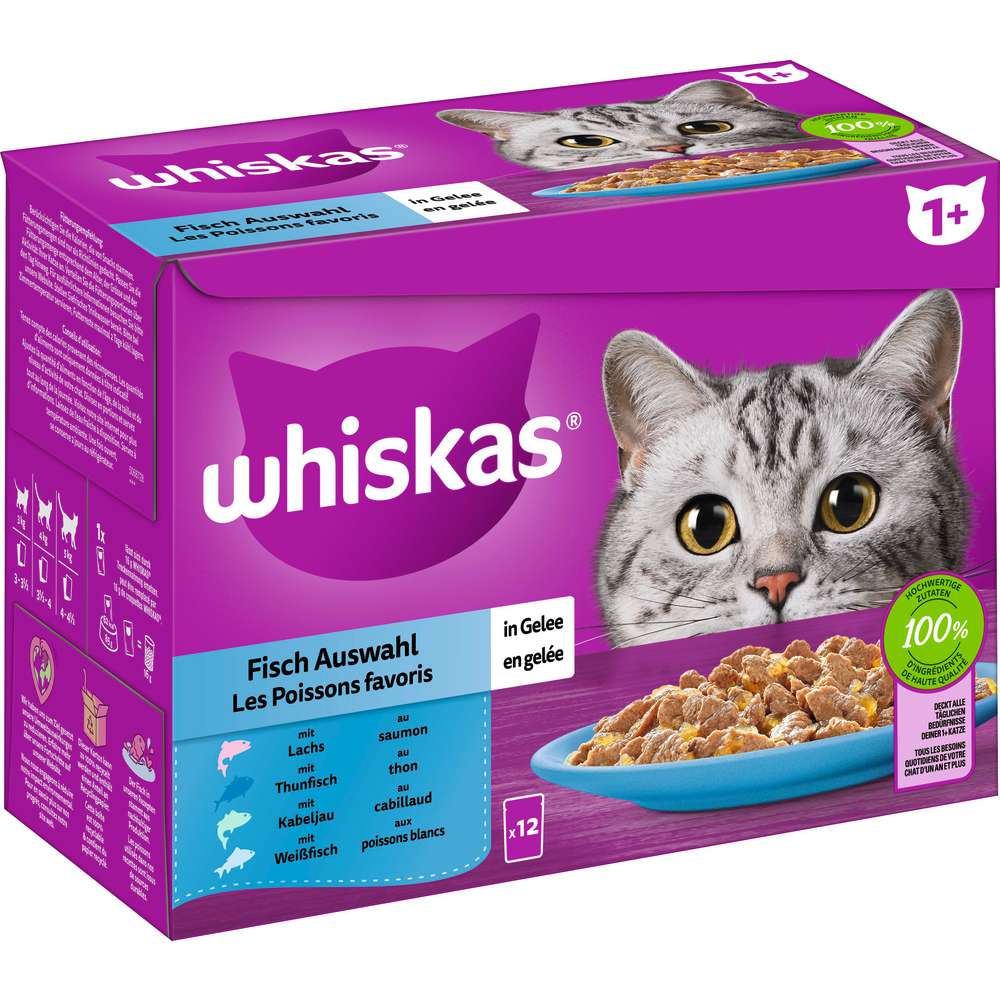 Produktabbildung Whiskas Katzen-Nassfutter, Fisch Auswahl