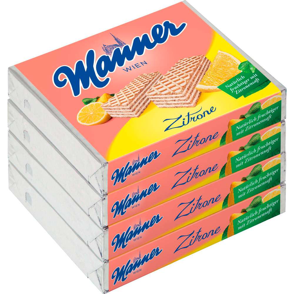 Produktabbildung Manner Neaopolitaner Waffeln, Zitrone