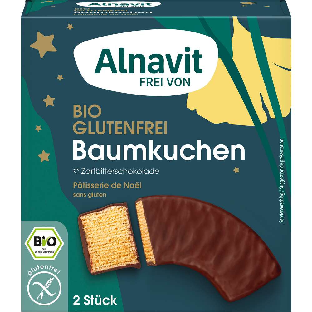 Produktabbildung Alnavit Bio Baumkuchen Zartbitter