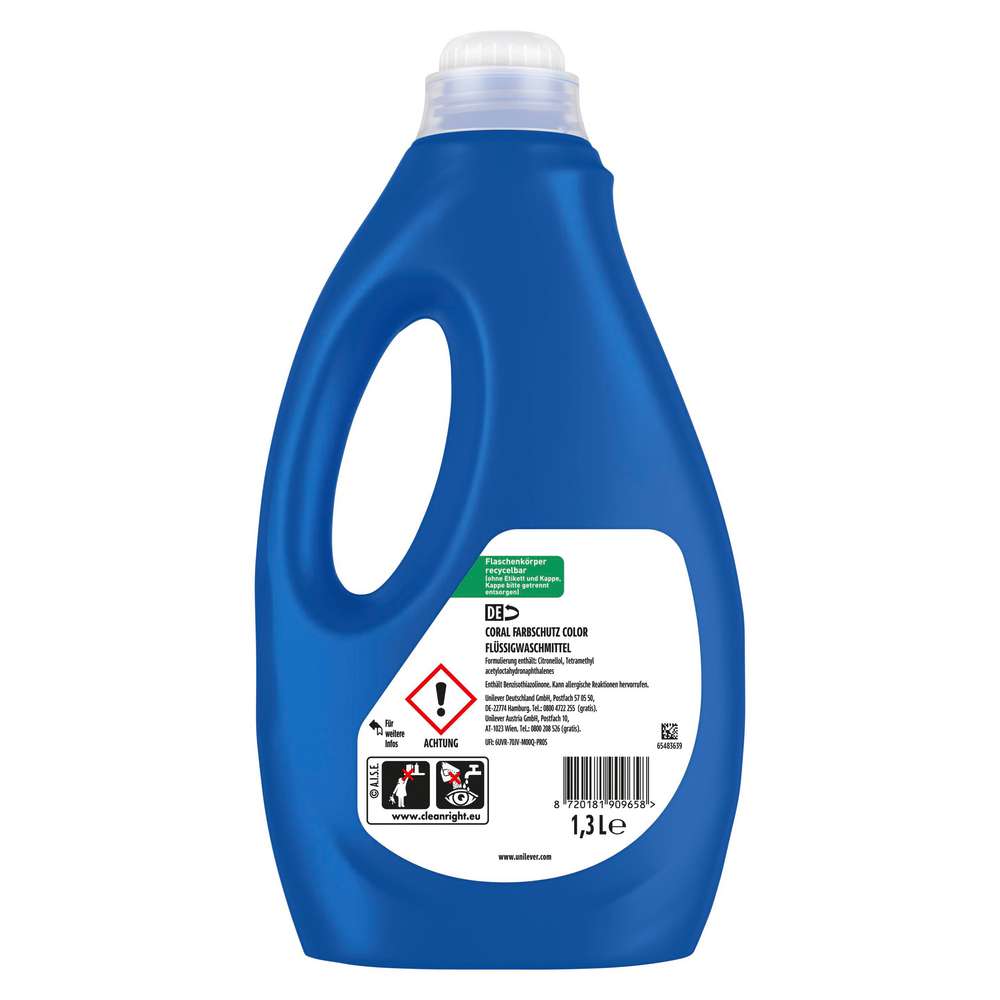 Produktabbildung Coral Color-Waschmittel flüssig