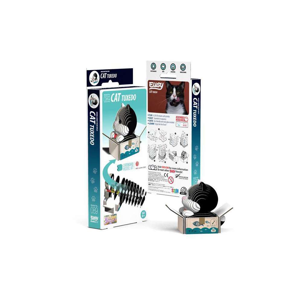 Produktabbildung Carletto 3D Bastelset Tuxedo-Katze