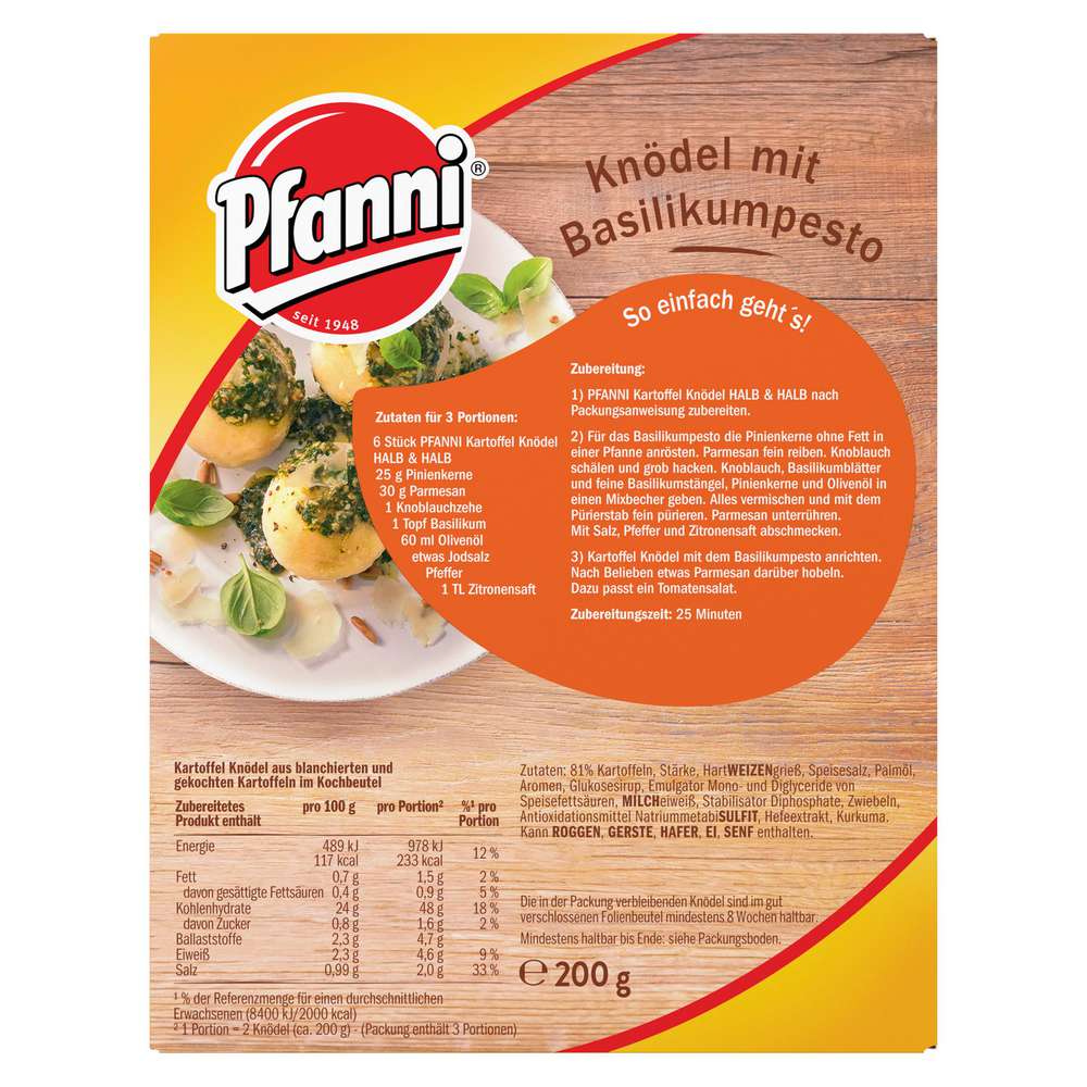 Produktabbildung Pfanni Kartoffel Knödel Der Klassiker