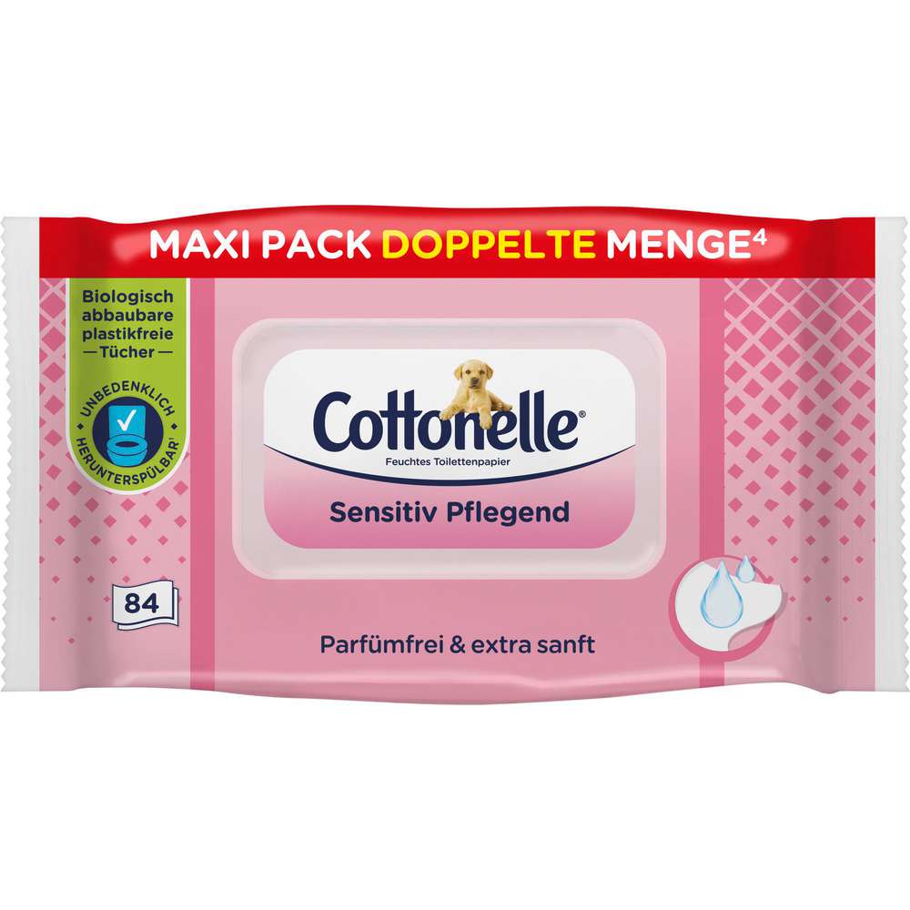 Produktabbildung Cottonelle Feuchtes Toilettenpapier, Sensitiv Pflegend