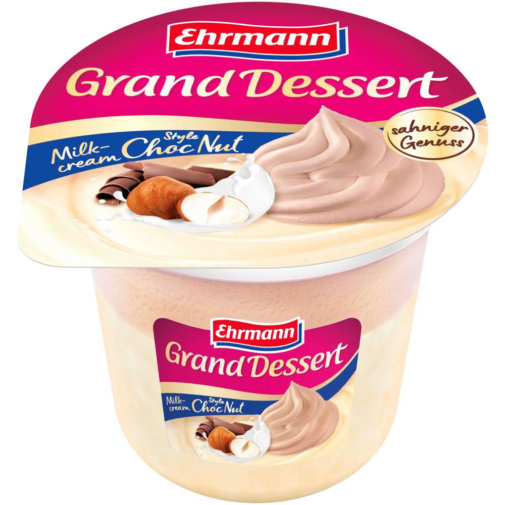 Produktabbildung Ehrmann Grand Dessert, Milk-Cream Choc Nut