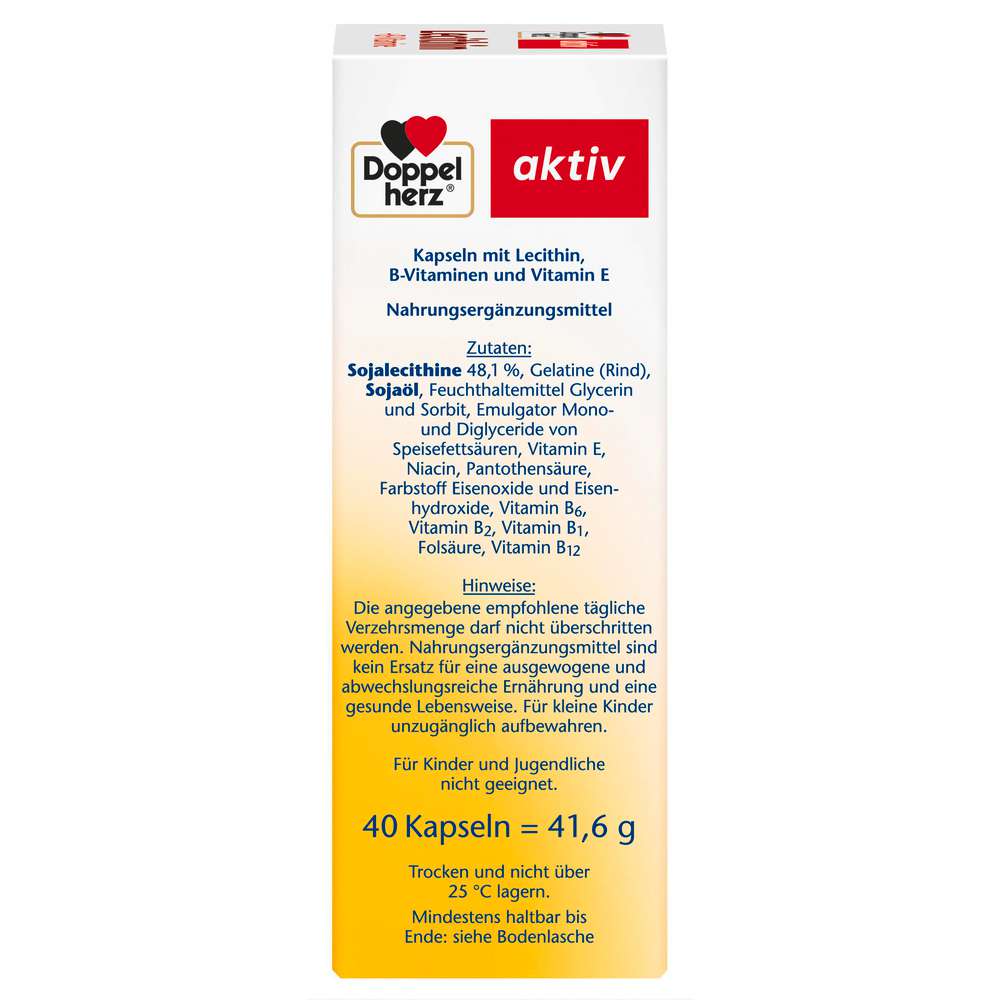 Produktabbildung Doppelherz Lecithin + B-Vitamine Kapseln