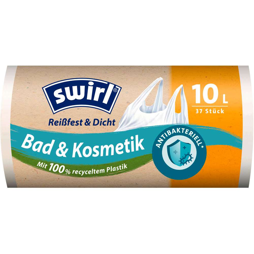 Produktabbildung Swirl Müllbeutel 10L Bad und Kosmetik, Reißfest & Dicht