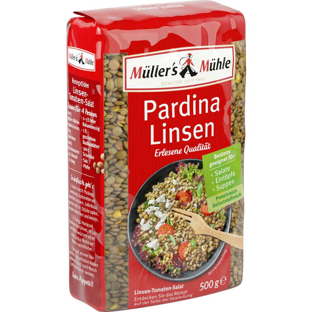 Produktabbildung Müller's Mühle Paradina Linsen