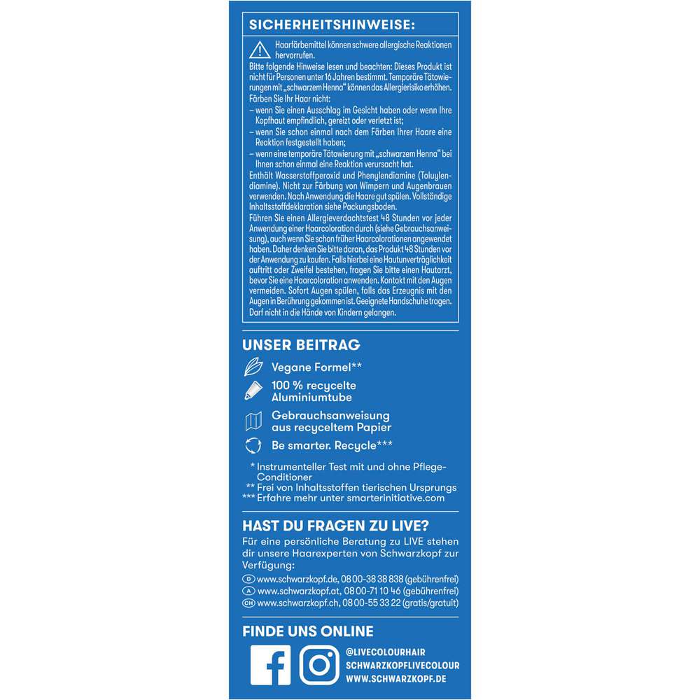 Produktabbildung Schwarzkopf LIVE Blonde Perfector Toner, T1 Ice White