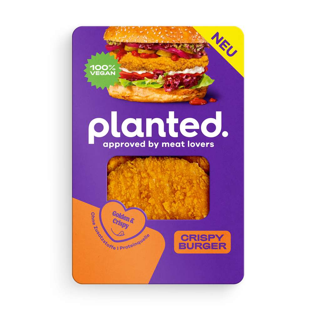 Produktabbildung Planted Vegane Crispy Burger Pattys