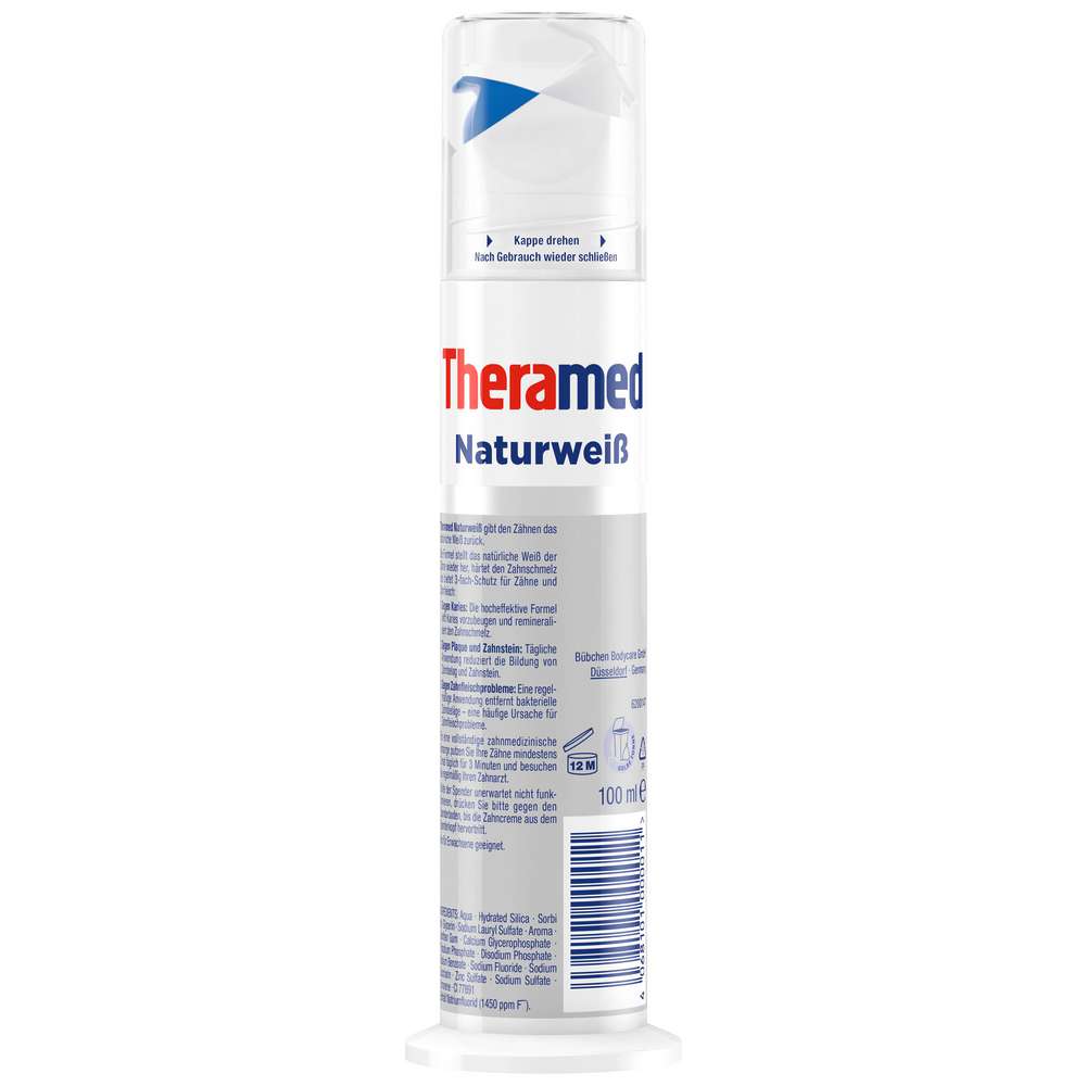 Produktabbildung Theramed Zahncreme Fluorid, Naturweiß