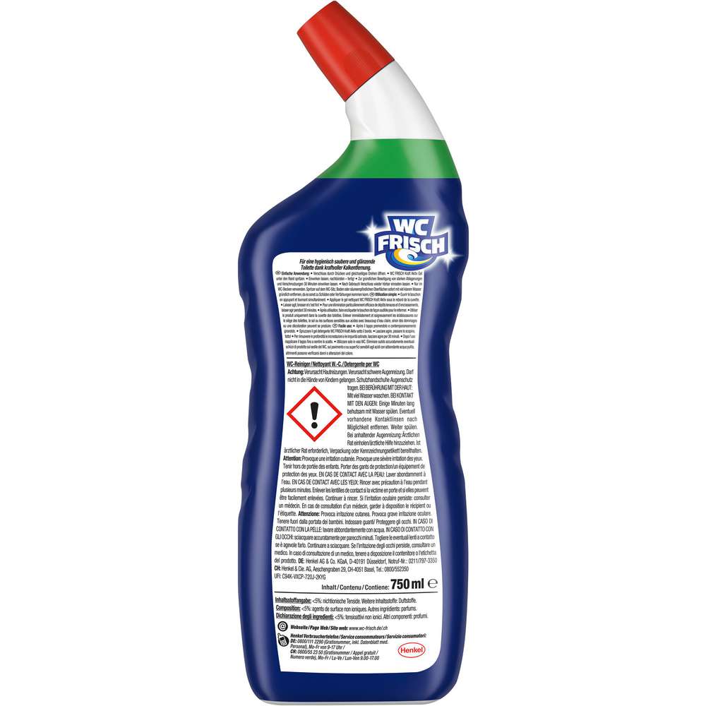 Produktabbildung WC Frisch WC Reiniger Gel Kraft Aktiv, Ozeanfrische