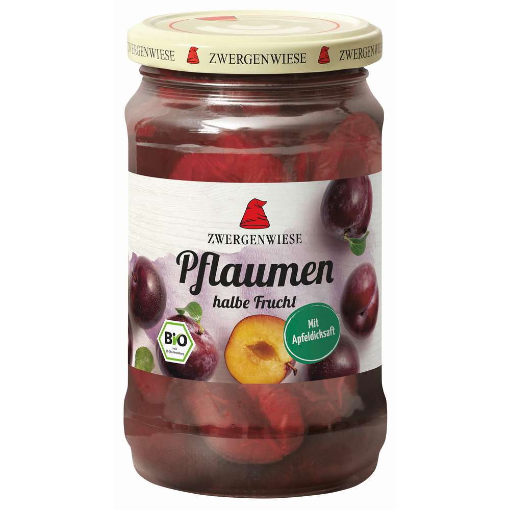 Produktabbildung Zwergenwiesen Bio Pflaumen, halbe Frucht