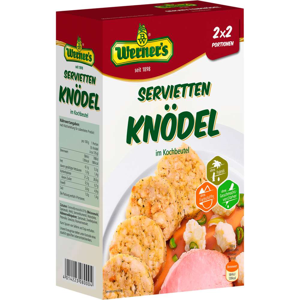 Produktabbildung Werner's Serviettenknödel