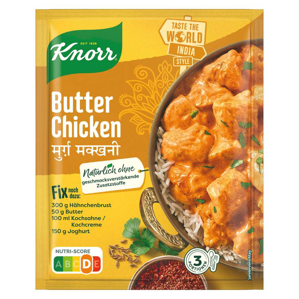 Produktabbildung Knorr Fix-Würzmischung, Butter Chicken