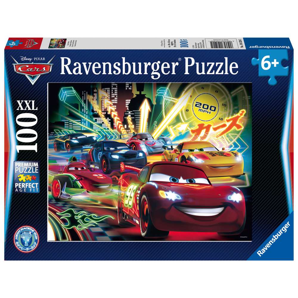 Produktabbildung Ravensburger Puzzle 100 Teile XXL, Cars Neon