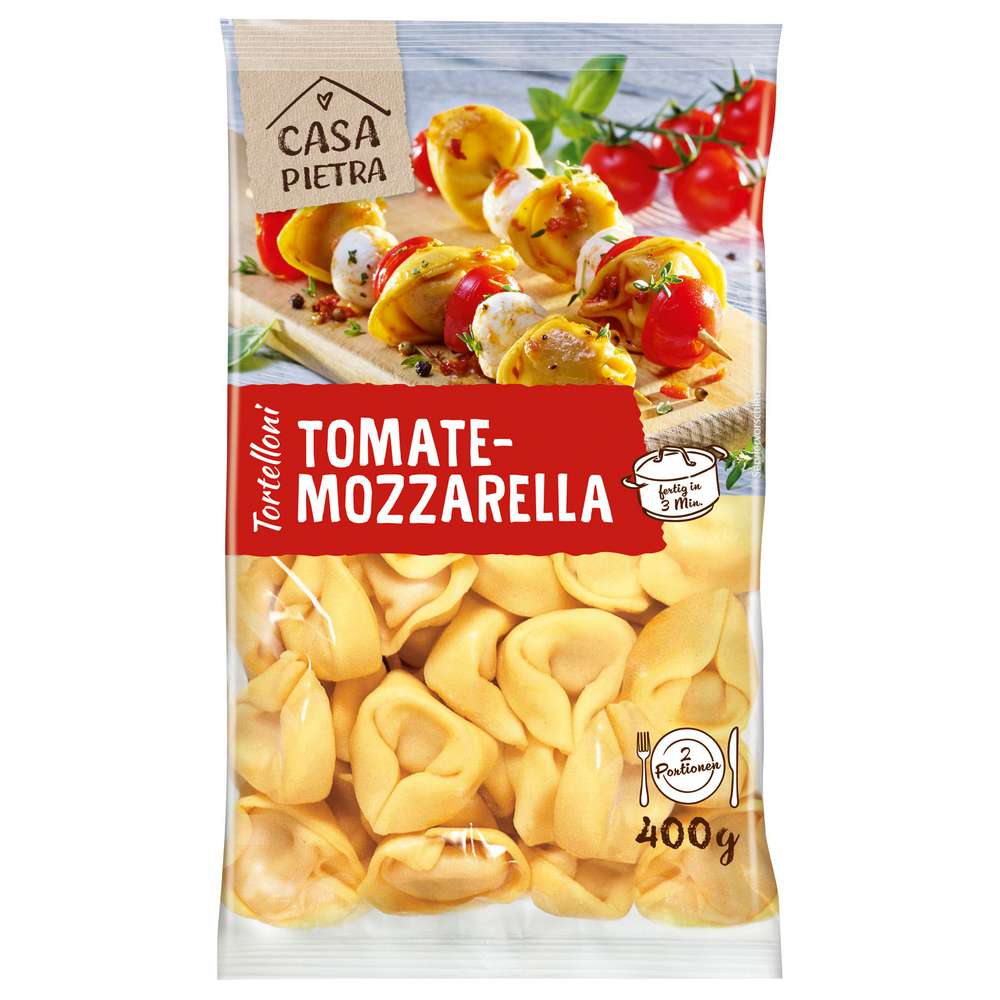 Produktabbildung Casa Pietra Tortellini, Tomaten-Mozzarella