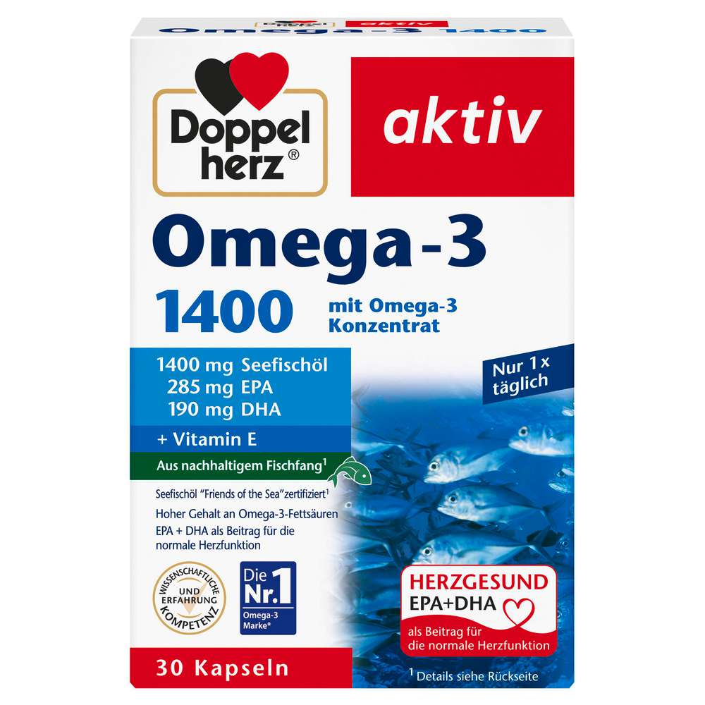 Produktabbildung Doppelherz Omega-3 Kapseln