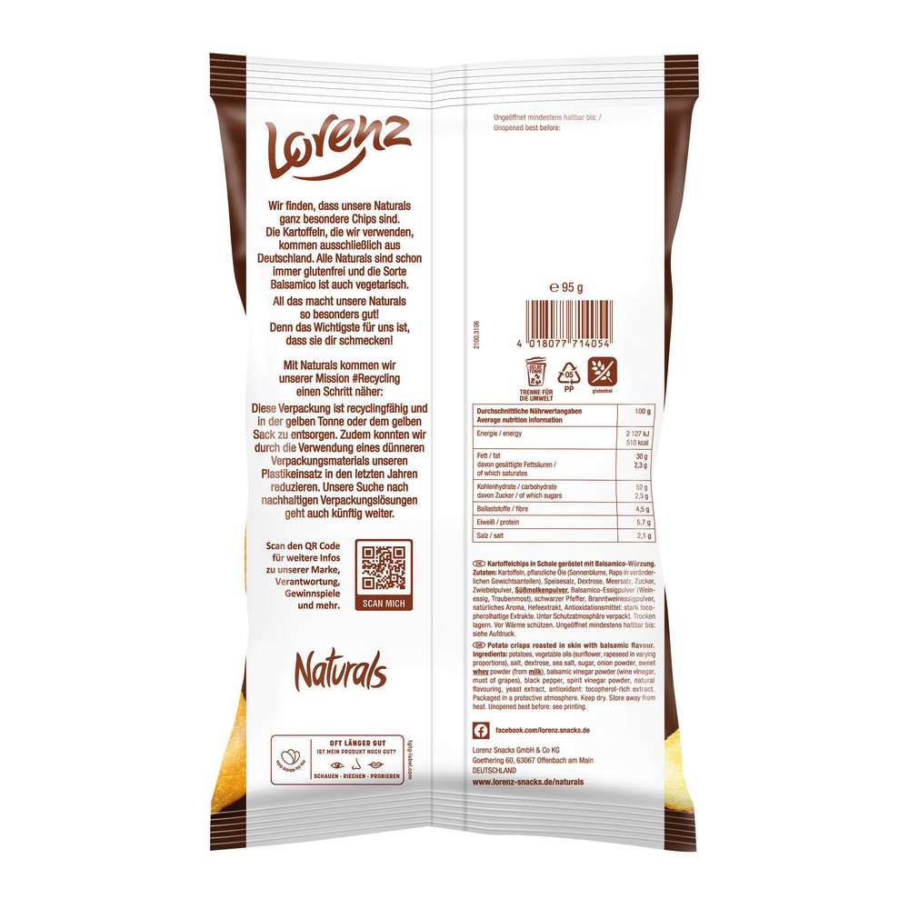 Produktabbildung Naturals Chips Naturals, Balsamico