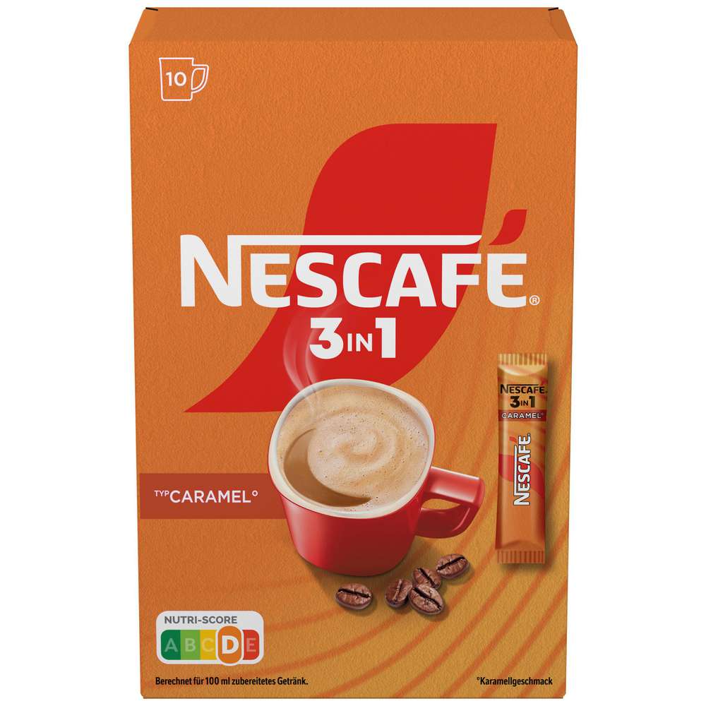 Produktabbildung Nescafe Instant Kaffee-Sticks 3in1, Caramel
