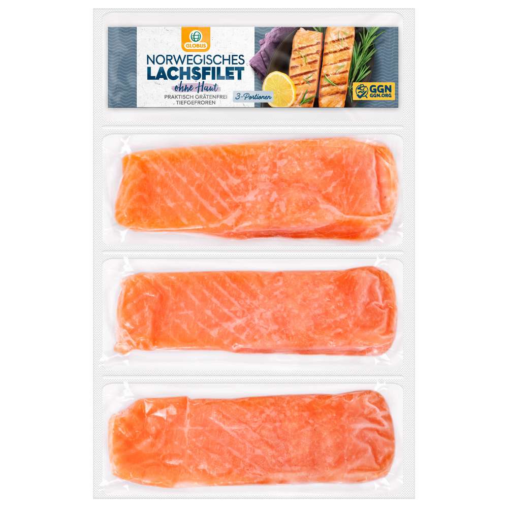 Produktabbildung GLOBUS Norwegisches Lachsfilet ohne Haut