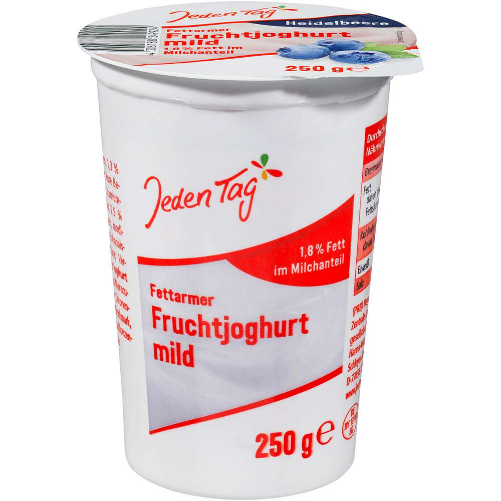 Produktabbildung Jeden Tag Fruchtjoghurt, Heidelbeere