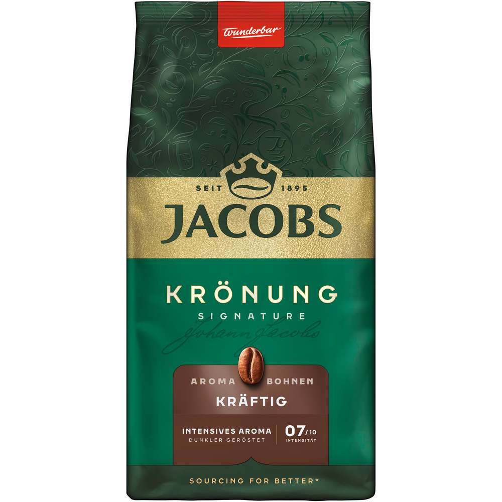 Produktabbildung Jacobs Krönung Kaffee kräftig, ganze Bohne
