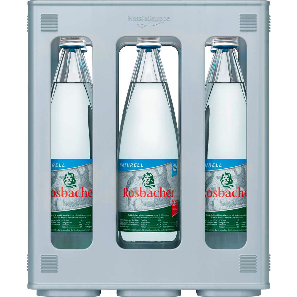 Produktabbildung Rosbacher Mineralwasser, Naturell (6x 1,000 Liter)