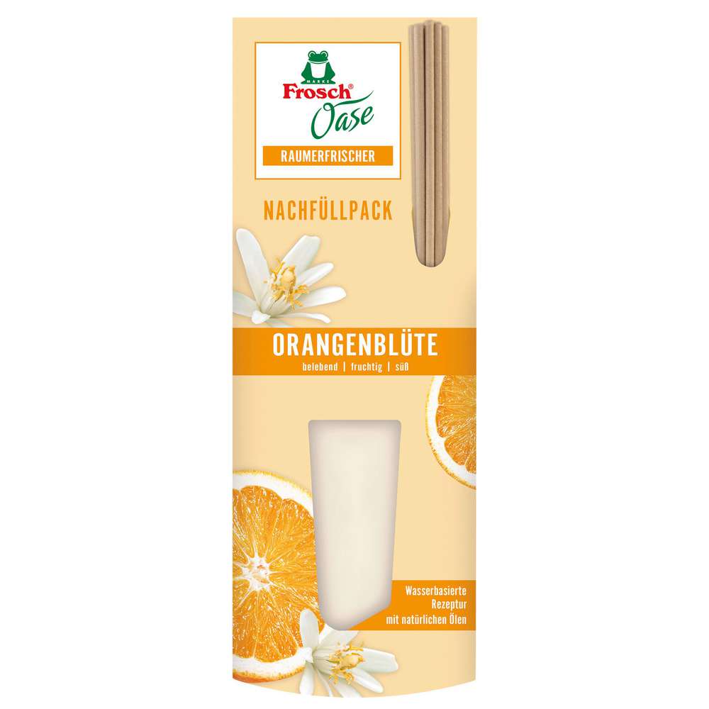 Produktabbildung Frosch Raumerfrischer Nachfüllpack Oase, Orangenblüte