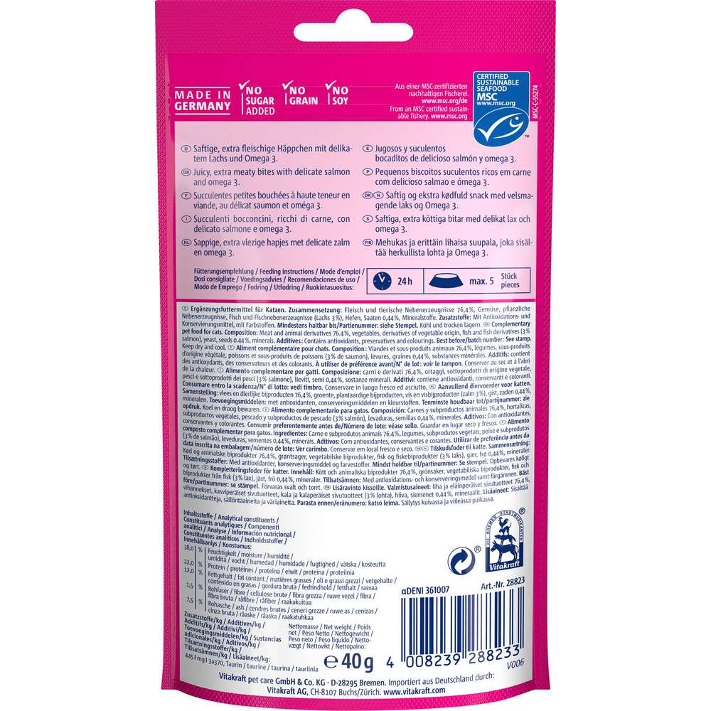 Produktabbildung Vitakraft Katzen-Snacks yums, Lachs