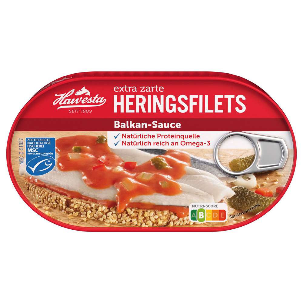 Produktabbildung Hawesta Heringsfilet, Balkan