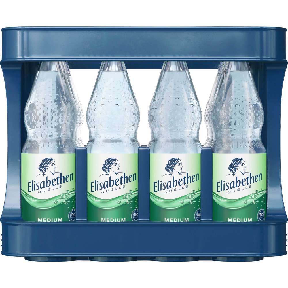 Produktabbildung Elisabethen Quelle Mineralwasser, Medium (12x 1,000 Liter)