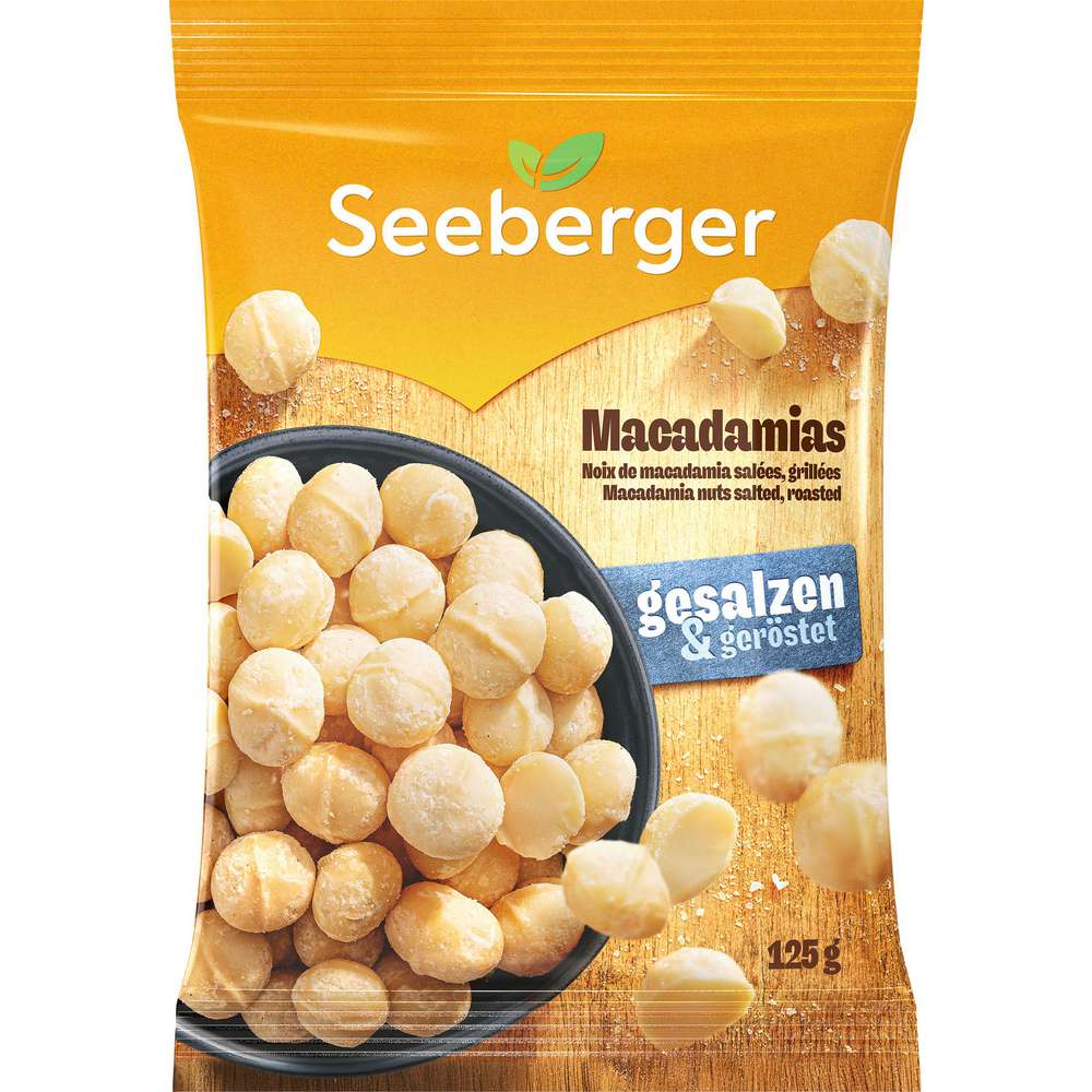 Produktabbildung Seeberger Macadamia geröstet & gesalzen