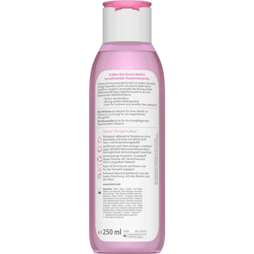 Produktabbildung lavera Pflegedusche  Wildrose