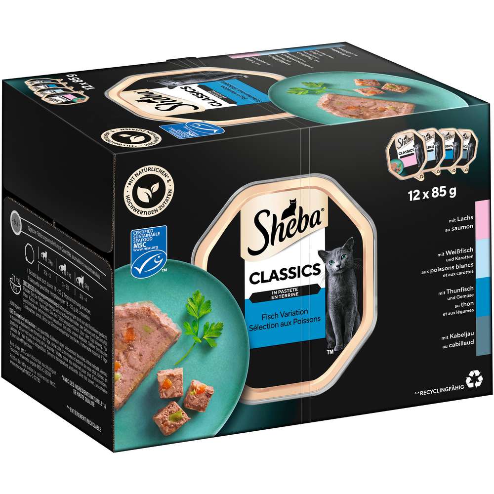 Produktabbildung Sheba Katzen-Nassfutter Classic, Fisch