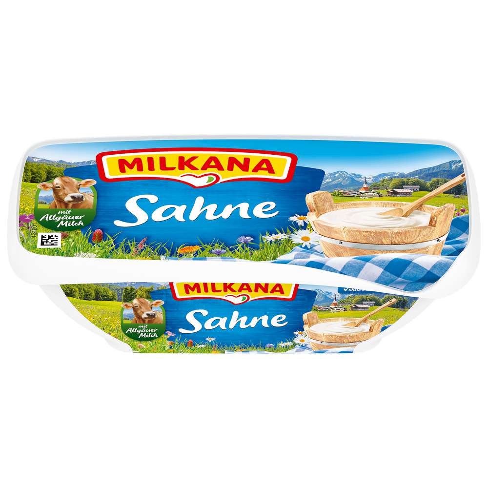 Produktabbildung Milkana Schmelzkäse, Sahne mit Allgäuer Milch