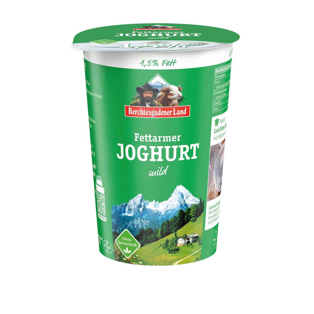 Produktabbildung Berchtesgadener Land Naturjoghurt mild 1,5% Fett