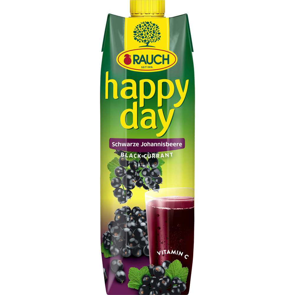 Produktabbildung Happy Day Schwarze Johannisbeeren Saft