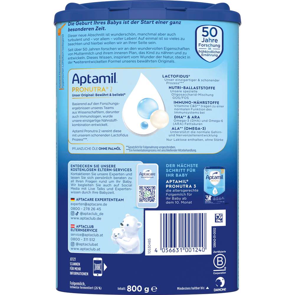 Produktabbildung Aptamil Folgemilch, 2