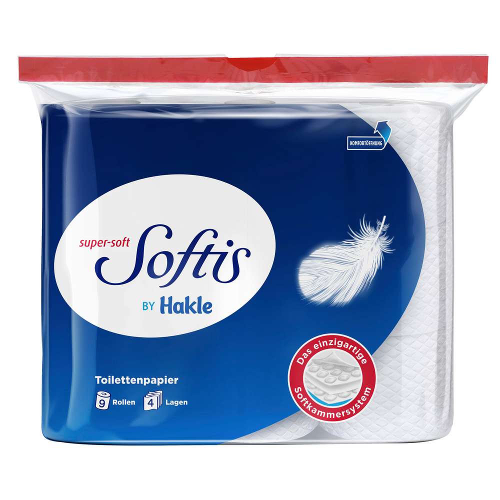 Produktabbildung Hakle Super Soft Softis Toilettenpapier 4 lagig