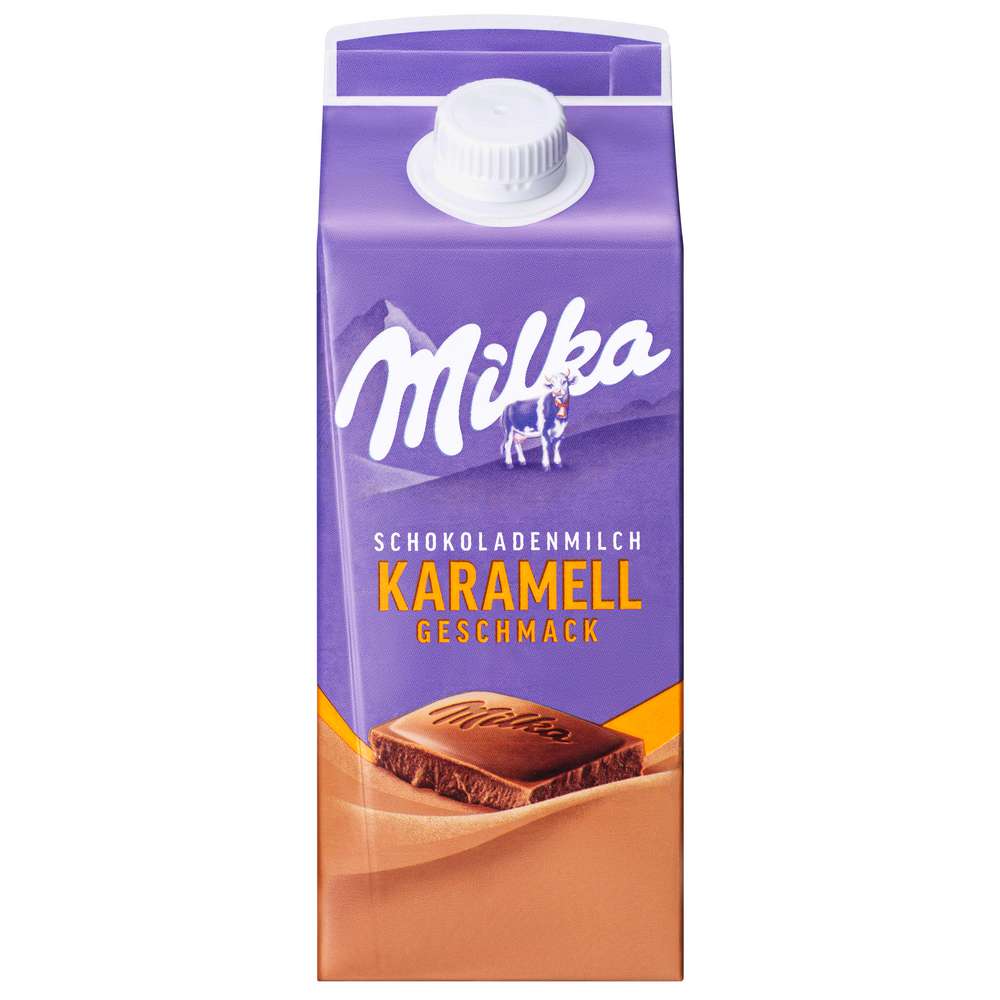 Produktabbildung Milka Schokoladenmilch Karamell Geschmack
