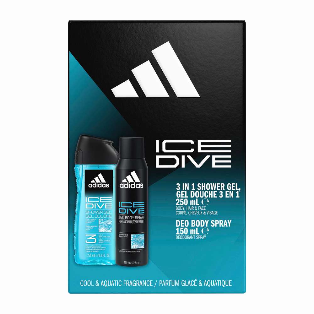 Produktabbildung Adidas Geschenk-Set Ice Dive, Shower Gel/Deo