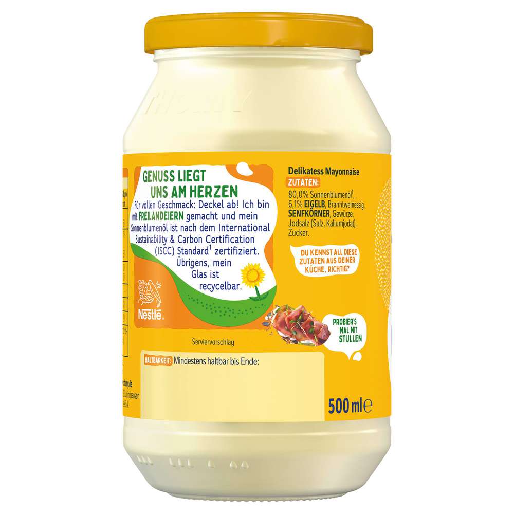 Produktabbildung Thomy Delikatess Mayonnaise