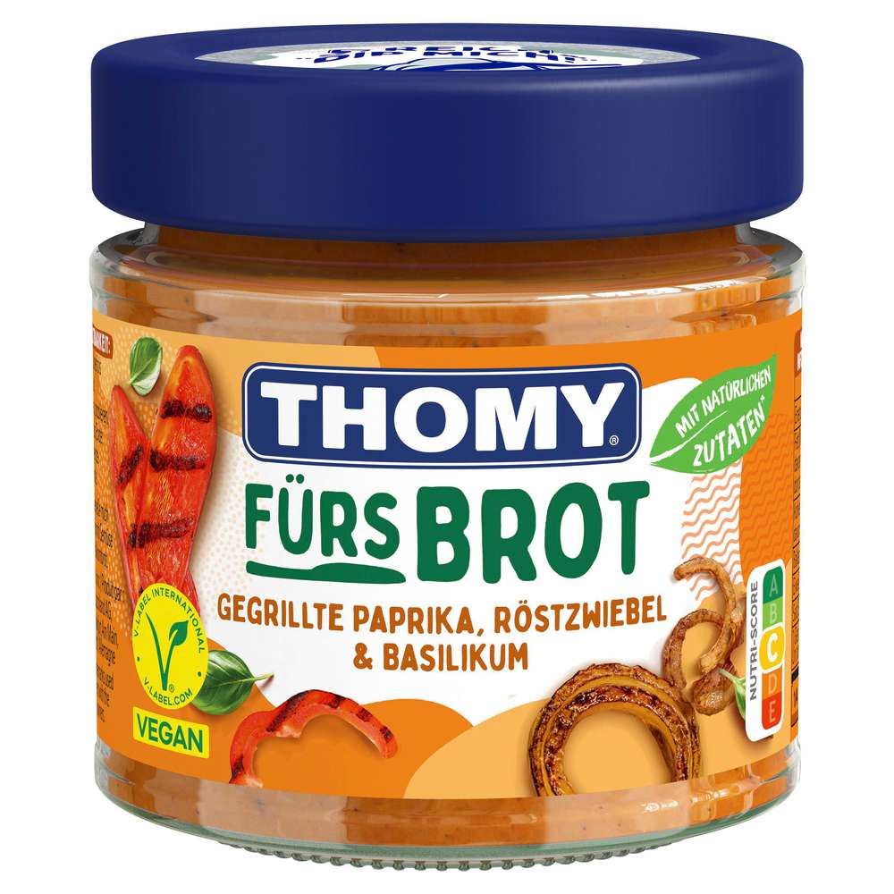 Produktabbildung Thomy Brotaufstrich, Gegrillte Paprika/Röstzwiebeln/Basilikum