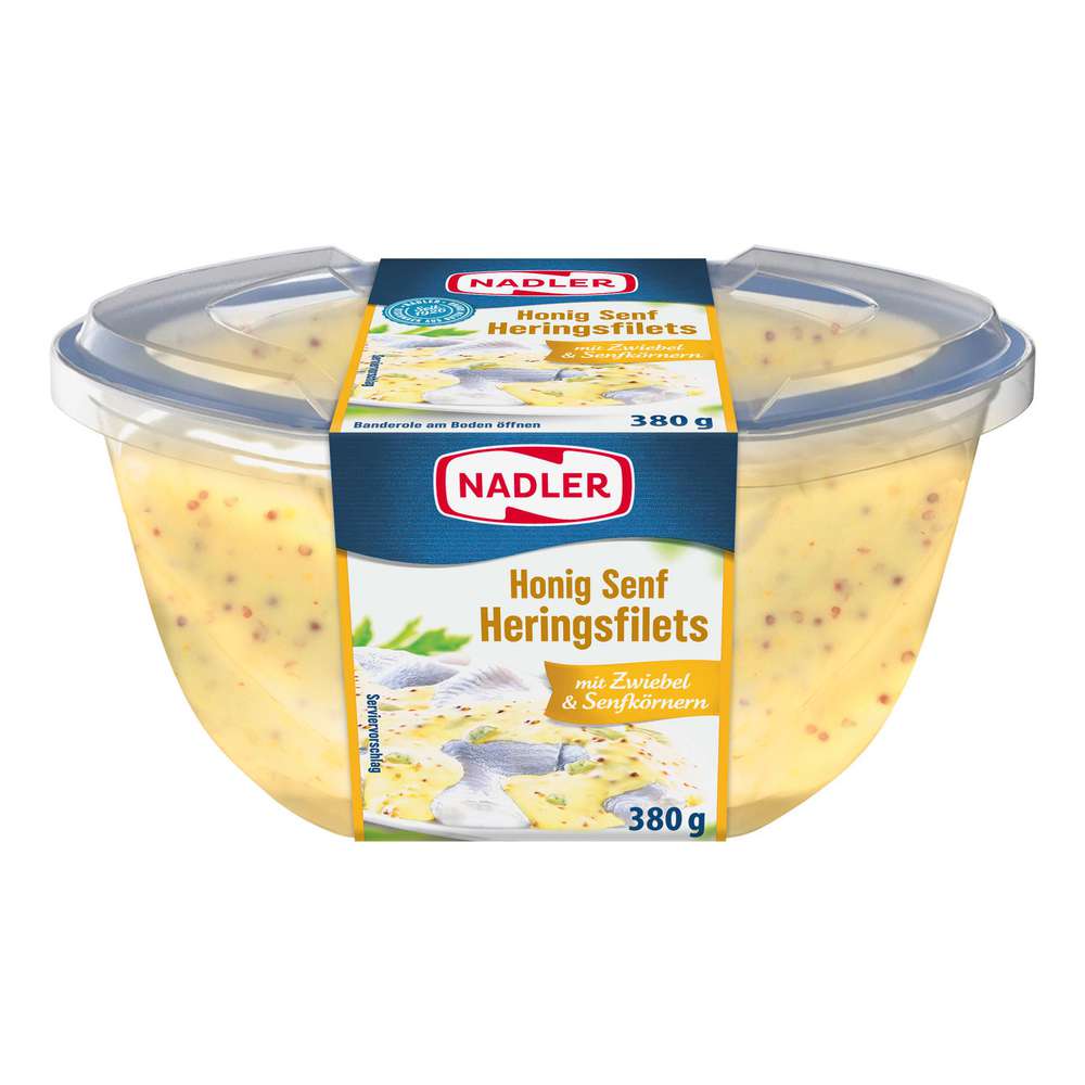 Produktabbildung Nadler Heringsfilets Honig-Senf, Zwiebel & Senfkörner