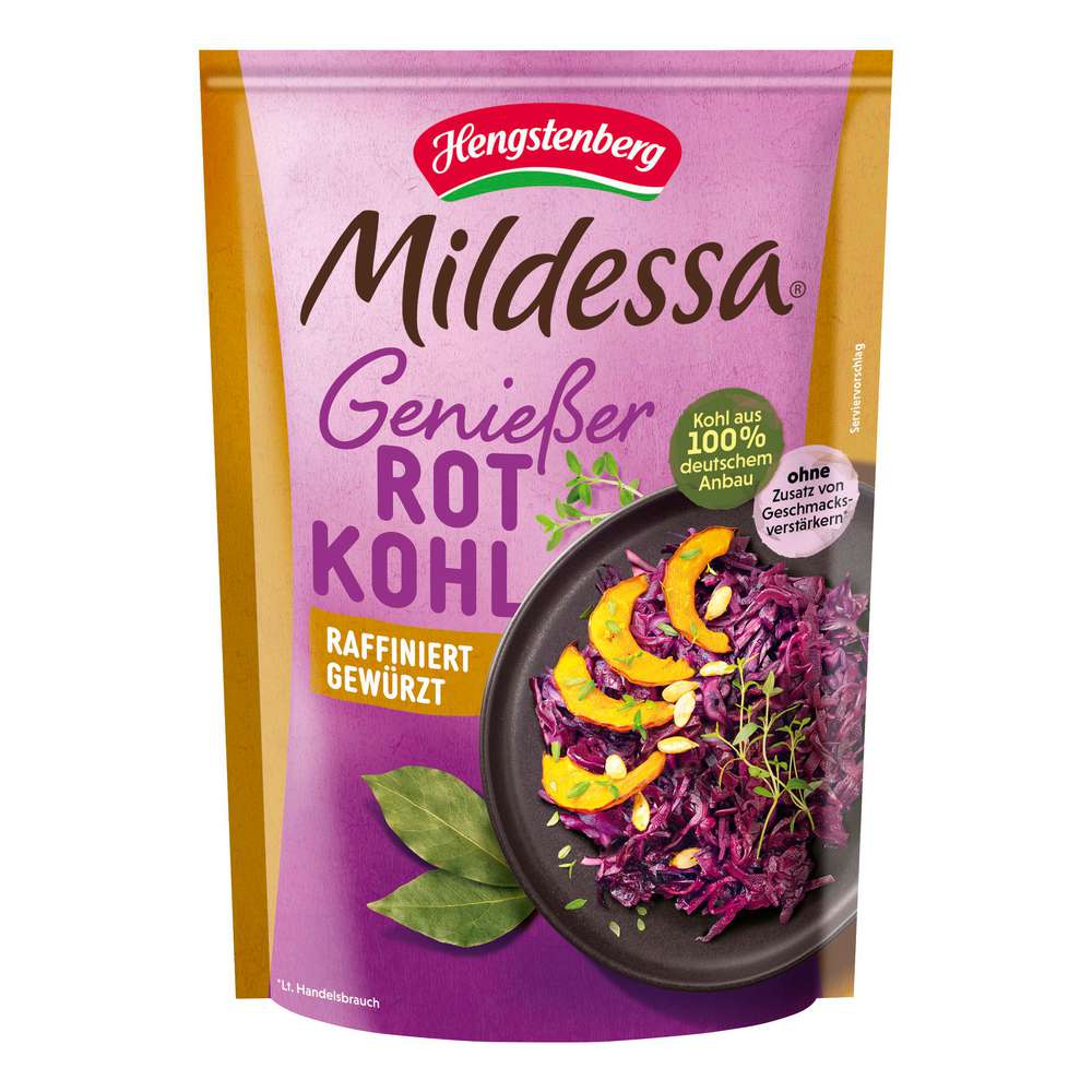 Produktabbildung Hengstenberg Mildessa Genießer Rotkraut, fein gewürzt