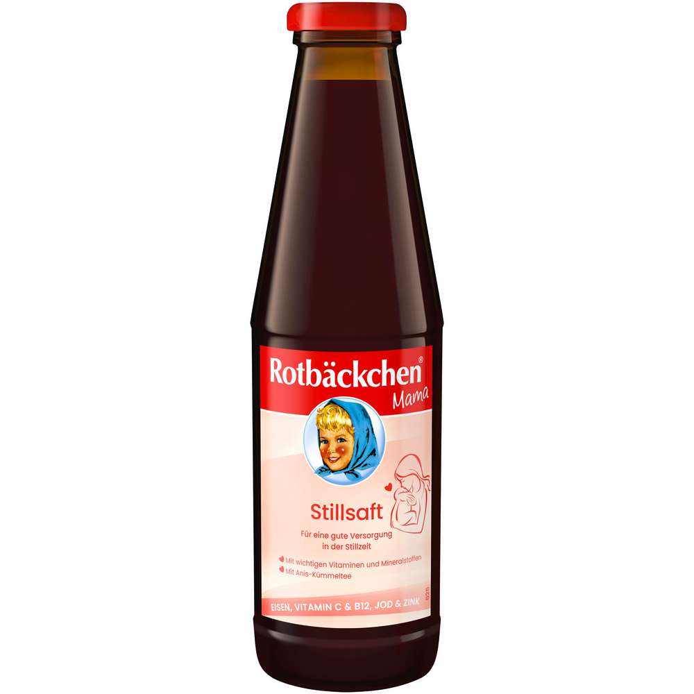 Produktabbildung Rotbäckchen Mama Stillsaft mit Eisen, Vitamin C & B12, Jod & Zink