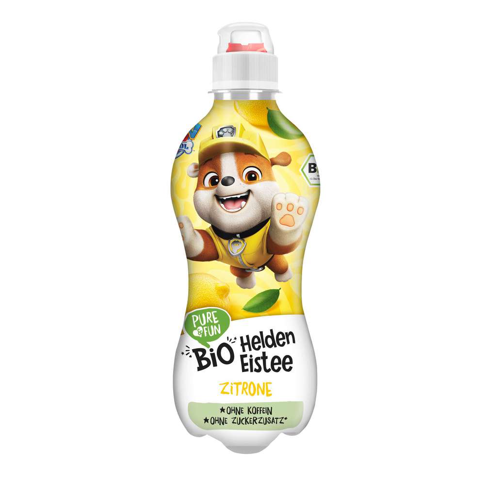Produktabbildung Pure & Fun Bio Helden Eistee Zitrone, Paw Patrol